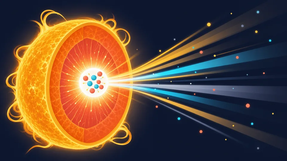The blazing core of a star where fusion takes place