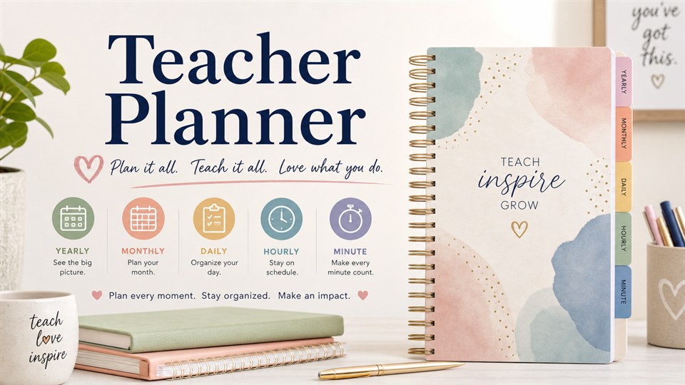 Teacher Planner cover art